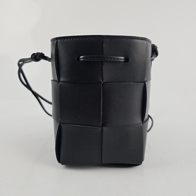 Bottega Veneta Cassette Mini Bucket $1300 Black Crossbody Bag New