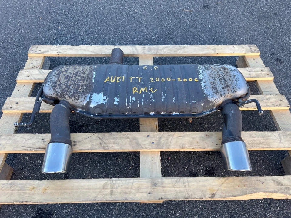 2000-2006 AUDI TT 8N MK1 QUATTRO DUAL TIP EXIT EXHAUST MUFFLER OEM 8N0 253 611 G - Image 4 of 4