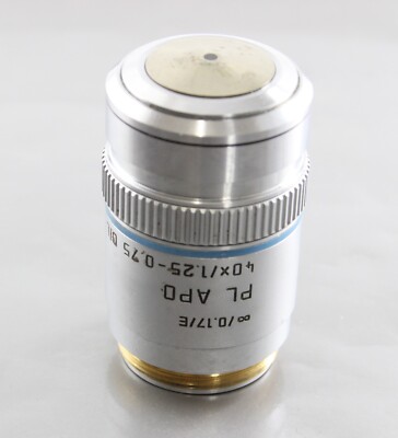Leica PL APO 40x 1.25-0.75 Oil ∞/0.17/E 506105 Microscope Objective ...