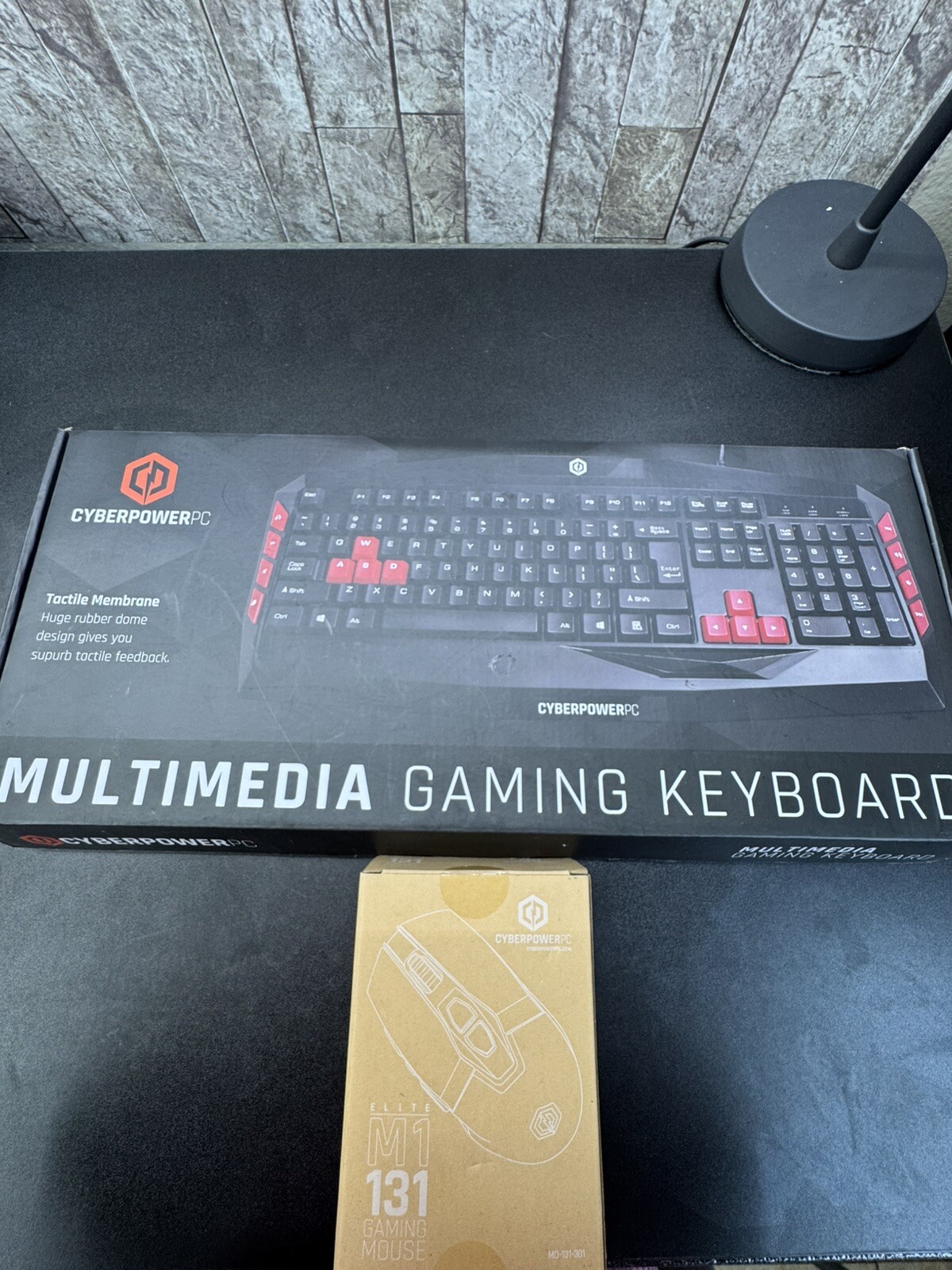 Cyper Power PC Multimedia Keyboard for Gaming USB/With CyberPower PC Elite Mouse