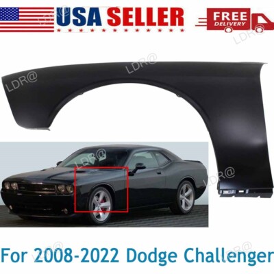 LH Driver Side Primed Fender Fits for 2008-2017 Dodge Challenger CH1240285