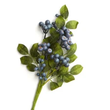 Factory Direct Craft Blue Artificial Hypericum Berry Stem
