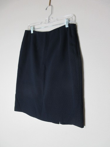 Jones New York Womens Polka Dot Button-Up Jacket & Skirt 2 Piece Set Size 8 Blue - Picture 13 of 16