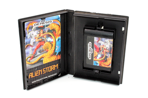 1991 Sega Genesis ALIEN STORM MANUAL CASE, GAME, MANUAL