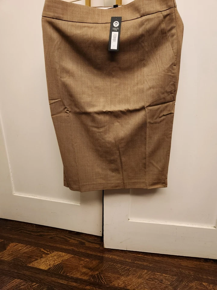 НОВЫЙ! Banana Republic женщин RT$140 Сиена итальянская шерсть карандаш юбка 10 CAMEL