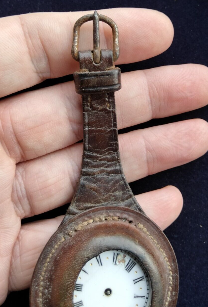 WW1 British Military leather pocket watch strap eBay