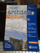 Manuale di preparazione esame di Stato concorsi  architetto guardavaccaro alpha