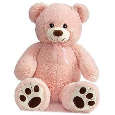  Teddy Bear Stuffed Animal Plush Giant Teddy Bears with Footprints Big Pink