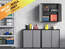 Wall Mounted Metal Storage Cabinet Garage Wall Cabinet Lockable Cabinet Kitchen