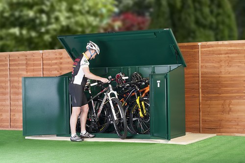 Bike / Cycle Shed for 29ers / 4 Bike Storage/ Asgard Secure Bike Sheds