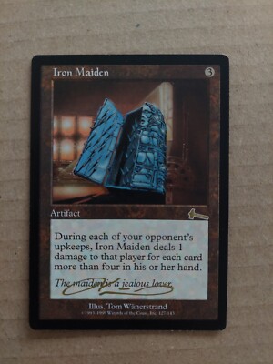 iron maiden mtg card Will you be picking up the MAIDEN: EDDIE UNCHAINED secret lair on Oct 13th? Let me know in the comments Hey sup fellow nerds, if you love some great Magic Iron Maiden SIGNED, Urza's Legacy,
