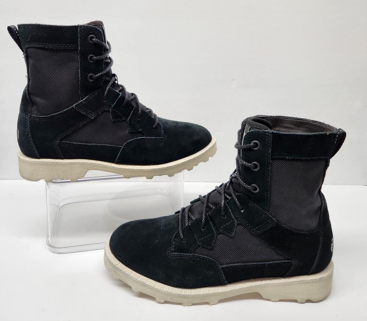 SOREL OTM Caribou Women Sz 8M Black Suede Nylon Waterproof  display picture 1