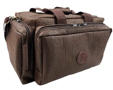 Genuine BUFFALO HIDE Safari Hunting Shooting RANGE BAG - NEW - BROWN