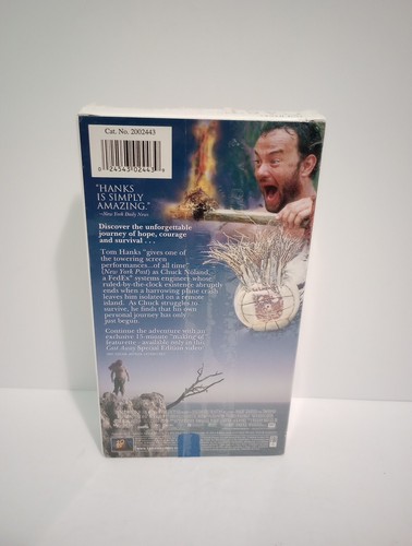 Cast Away VHS Pre Viewed Blue Tape Tom Hanks Resealed2000/2001 - Picture 2 of 4