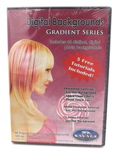 DIGITAL BACKGROUNDS GRADIENT SERIES: 48 Photo Backgrounds Hair Tutorials...