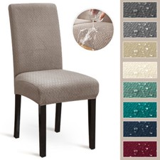 Waterproof Elastic Jacquard Chair Cover for Dining Room Chair Cover Slipcover US