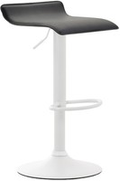 Barhocker Dyn V2 Kunstleder Weiß Schwarz