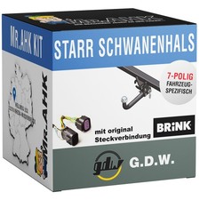 Für Peugeot 207 CC 07-15 GDW Anhängerkupplung starr + 7pol spezifisch