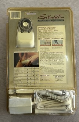 Epilady Trio 3 Speed 3 Coil Epilator Hair Removal Tool New Sealed  Vintage 80's
