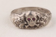 Skull Bones ww2 WWII Ring war period ww1 WWI Battlefield artifact Military Army