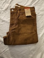 Levi's - '94 Baggy Corduroy Pants Women's 28x33 Brown Straight Leg Vintage