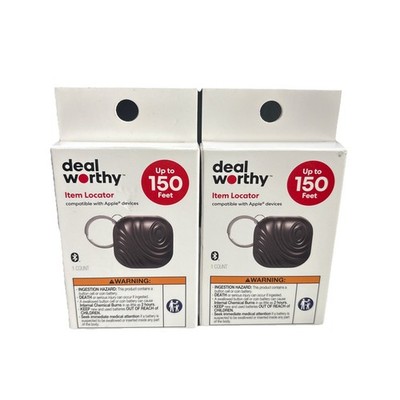 Deal Worthy Item Locator Compatible With Apple Find My App Black 2 Pack