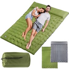 Ultraleicht Camping Luftmatratze 13cm Doppelbett Selbstaufblasend mit Fußpumpe