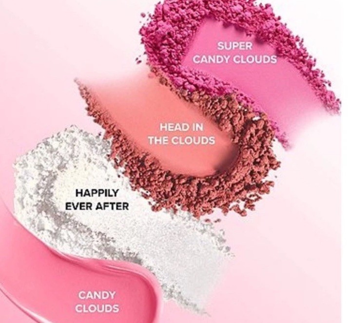 Too Faced Ltd Ed Fairytale Crush Blush & Highlighter Palette 4 Shades BNIB image 4