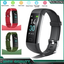 Smart Watch w/ Heart Rate Oxygen Blood Pressure Fitness Tracker Activity Sport