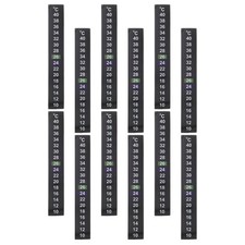 Fish Tank Thermometer Sticker Black LCD Digital Strip for Aquarium Temperature