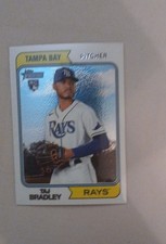2023 Topps Heritage High Number - Taj Bradley #595 Chrome /999 (RC)