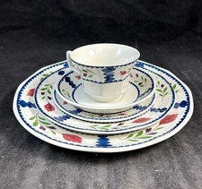 Adams Lancaster 5 Piece Place Setting Red Flo...