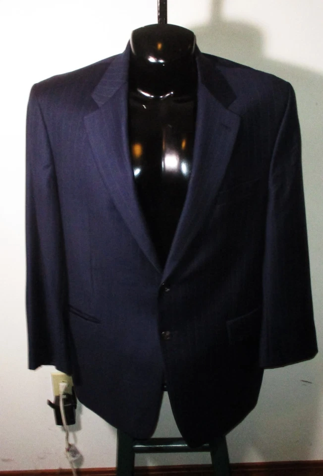 Terno masculino LAUREN Ralph Lauren azul lã cashmere 2 peças tamanho 46R, 40X32 - Imagem 2 de 4