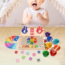 Wooden Math Learning Toy Preschool Learning Activities for Game Teaching