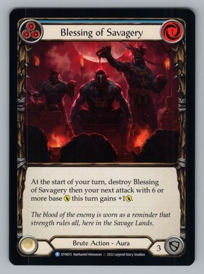 BLESSING OF SAVAGERY (BLUE) DYN015 R FLESH AND BLOOD NM NATHANIEL HIMAWANd`