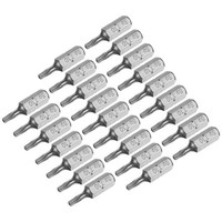 25Stk Torx-Bits 1/4-Zoll Sechskantschaft 25Mm Magnetischer Schraubendreher T10