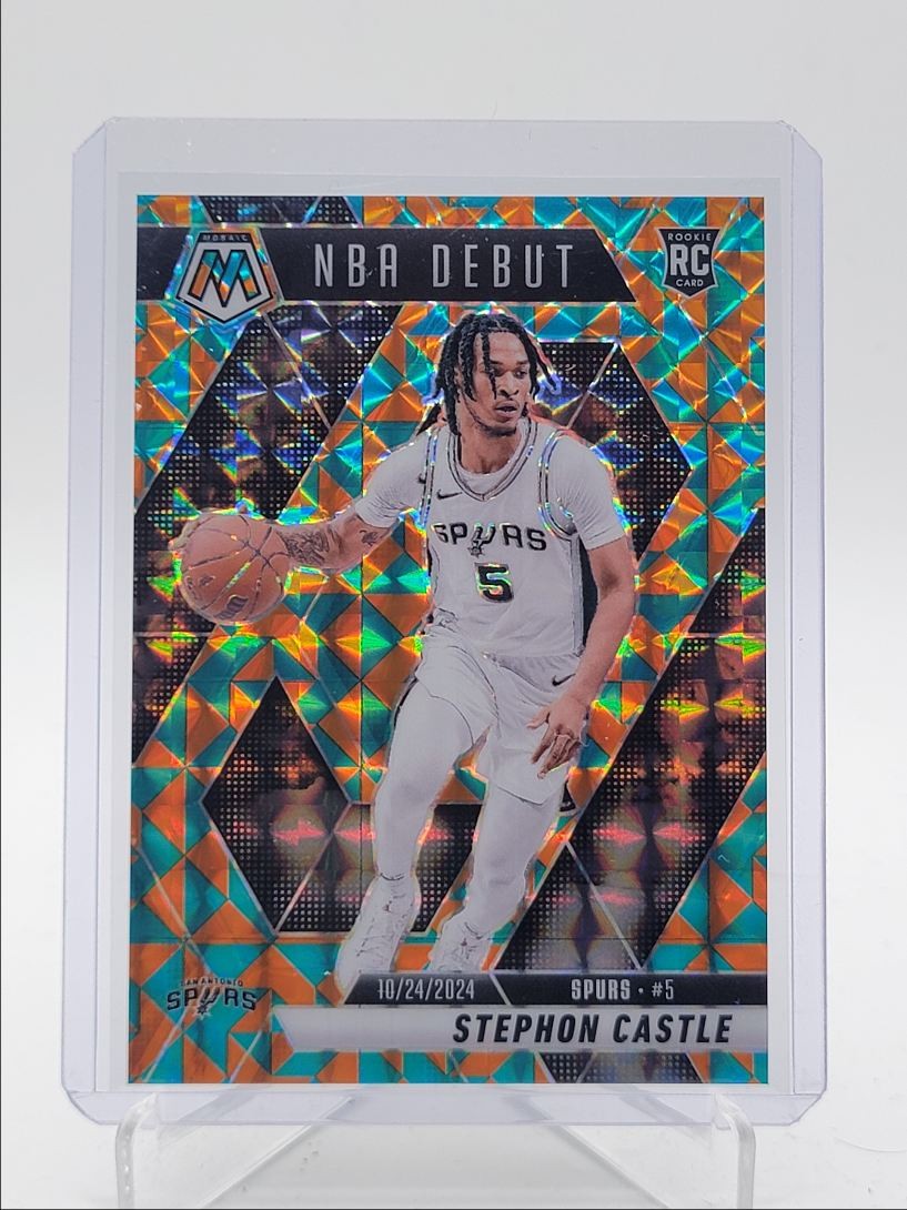 STEPHON CASTLE 2024-25 MOSAIC NBA DEBUT ROOKIE TESSELLATION RC /15 Q5966