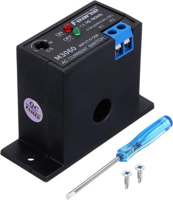 MECCANIXITY Miniature Current Switch 0-50A Normally Open AC Current Sensing Swit