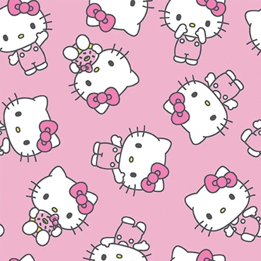 Springs Creative Disney's Hello Kitty  Pink Childrens Cotton Fabric by the Yard - Image 2 of 2