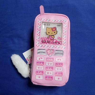 お値下げ　 サンリオ　Hello Kitty 携帯電話ケース ピンク Hello Kitty Cell Phone Pouch Case Pink Sanrio Unused Great