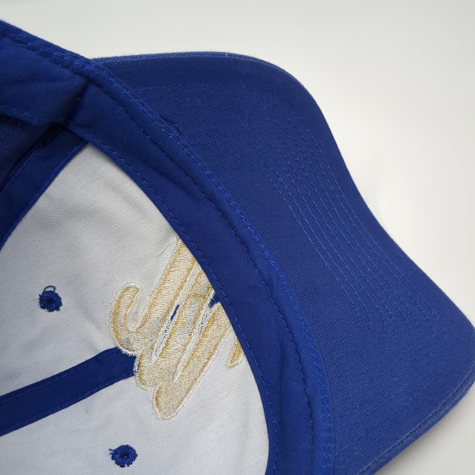 M Initial Strapback Baseball Cap Blue OS Adjustab… - image 8