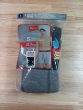  5 Hanes Ultimate Large 36-38 Boxer Brief Tagless Classic Soft Cool Comfort New