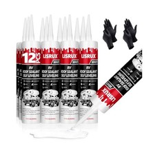 12 Pack RV Roof Sealant,Self Leveling Lap Sealant for RV Roofs,White RV Caulk...