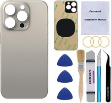 OEM Rear Back Glass Replacement for iPhone 15 Pro Max 6.7 inches with Reparing
