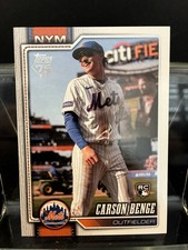 Juego completo de béisbol Topps 2026 Carson Benge novato radiocontrol impresión corta #699 Mets