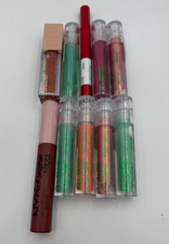 LOT OF 10 Assorted Lip Products NYX Lingerie, Maybelline, Flower Beauty MIX