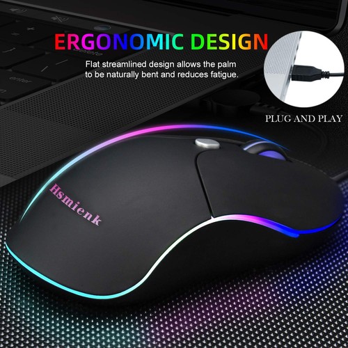 Wired Mouse, Mouse for Laptop with Easy Click for Office, Home, Gamer, 3200DP... - Picture 6 of 7