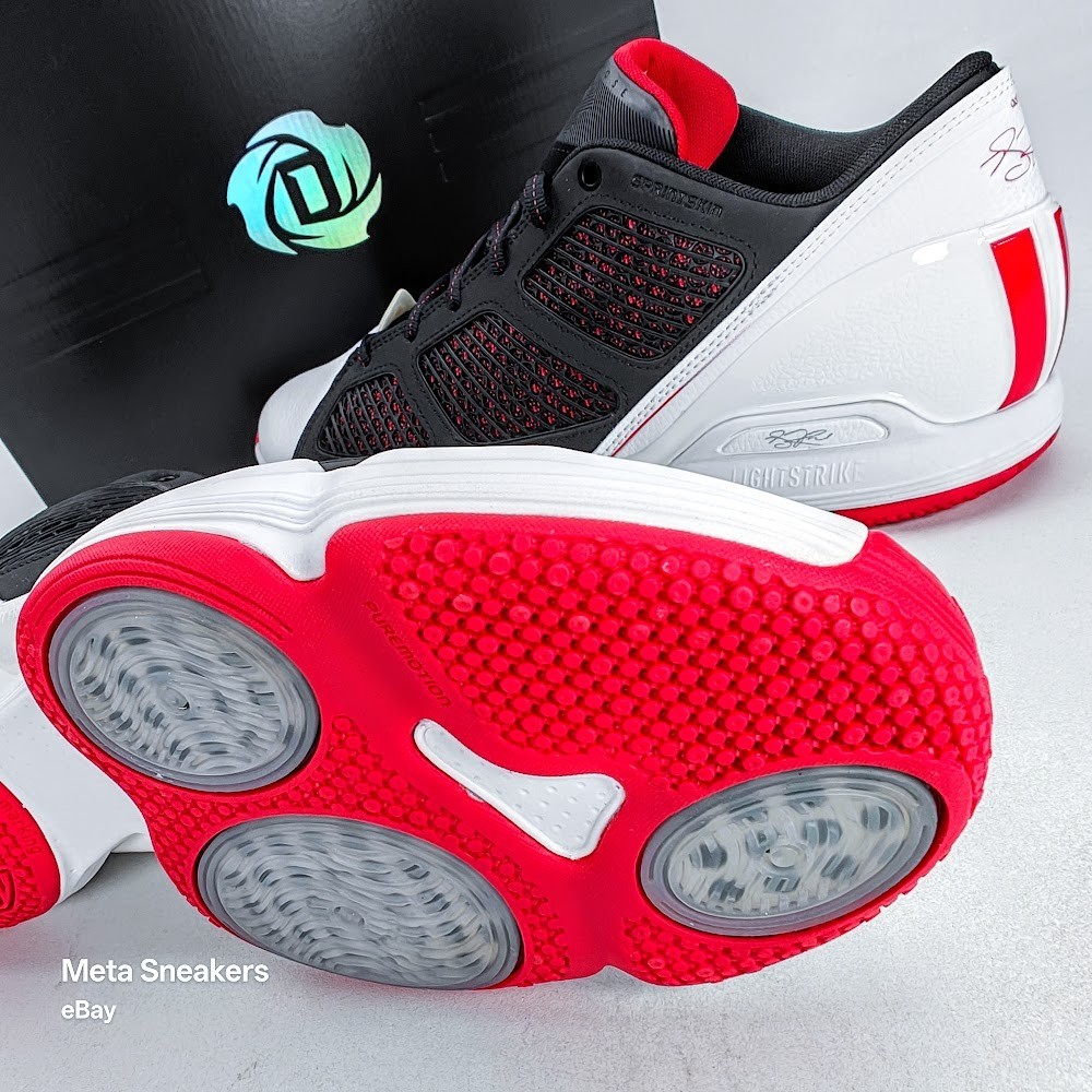 Size 13 - Adidas Adizero Rose 1.5 Restomod Low Black Vivid Red for