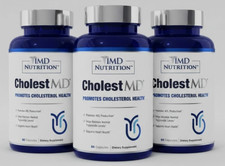 3 Pk 1MD Nutrition CholestMD Promotes Cholesterol Health 60 Caps Exp. 12/2027