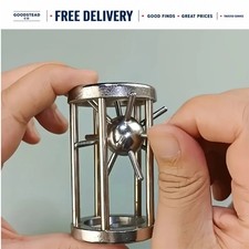 Stainless Steel Cage Challenge Game Multi-Layer Puzzle Toy Party Activity Gift
